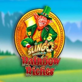 Slingo Rainbow Riches online game logo by Gaming Realms on winsplace.uk